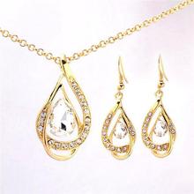 Unique Design Double Layer Water Drop Jewelry Sets for Women