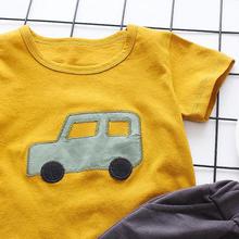 Baby Boy Clothes Set 2018 Summer Cartoon Car Suit For A