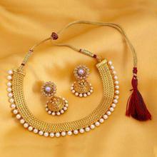 Sukkhi Gold Plated Moti Necklace Set For Women