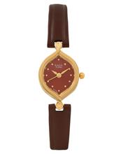 Titan Red Dial Analog Watch For Women - 2296Yl04