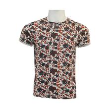 Pepe Jeans Off White/Orange Floral Printed Round Neck Cotton T-Shirt For Men - (PM505887179)