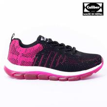 Caliber Shoes Black/Pink UltraLight Sport Shoe for Women - ( 625 )