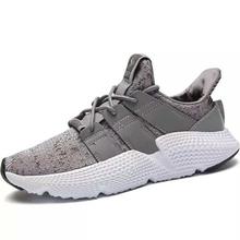 Men Fly Wave Damping Grey Sneakers