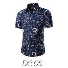 2018 new Hawaiian men's casual short-sleeved shirt