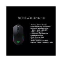 Fantech 4800DPI Programmable 7-Buttons RGB Backlit USB Wired Gaming Mouse(X9 THOR )