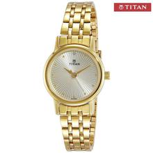 Titan Karishma Revive Champagne Dial Analog Watch For Women - 2593YM01