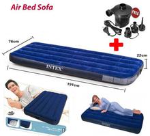 Premium Intex Inflatable Air Bed Single Mattress With AC Electric Air Pump