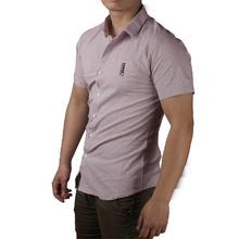 Pink Half Plain Shirt for Men