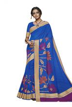 Stylee Lifestyle Royal Blue  Banarasi Silk Jacquard Saree -2026