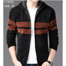 Autumn Thick Casual Cardigan Hooded Jumper For Men