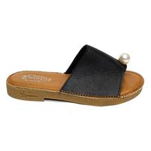 Pearl Design Slide Sandals For Women