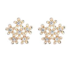 Jasmine Floral Diamond Cluster Stud Earring