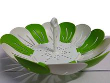 Self Adjustable Foldable Lotus Shape Fruit & Vegetable Basket Tray -