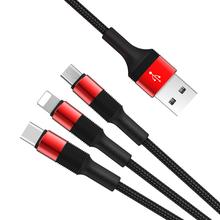 Cable 3-in-1 Lightning / Micro-USB / USB-C Borofone BX21