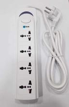 Micro High Quality Extension Cord 4 Socket with single Switch.