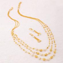 Sukkhi Modish Pearl Gold Plated Multi-String Necklace Set For Women