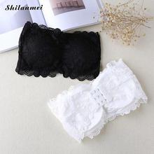 Bandeau Bra 2018 Summer Brand Strapless Bra Women's Sexy Casual Lace Wrap Tube Top Bandeau Short Tanks Seamless Black Underwear