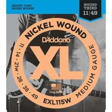D'addario EXL115W Nickel Wound Medium Gauge Electric Guitar String