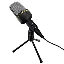 Multimedia Studio Wired Condenser Microphone With Tripod Stand-Black SF-920