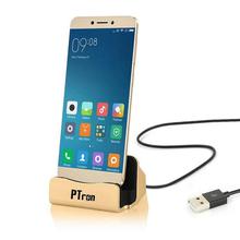 PTron Cradle USB Type C Docking Station Charger For All Type C Compatible SmartPhones (Gold)