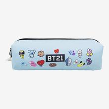 KOJA Kpop BTS BT21 Bangtan Boys Laser Canvas Pencil Case