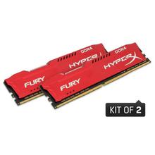 Kingston HX426C16FRK2/32 HyperX Fury [32GB/ 2666MHz/ DDR4/ CL16/ DIMM Kit of 2] RAM - Red