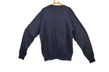 Men Knitted Design Sweater – Navy Blue