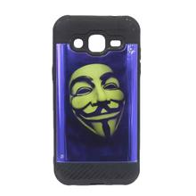 Purple Black Joker Printed Mobile Cover For Samsung J2