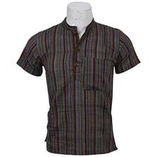 Multicolor Stripe Cotton Kurta Shirt For Men - MKR5019