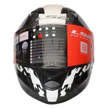 LS2  Stream Evo Double Visor Shine Full Helmet -  Black/White