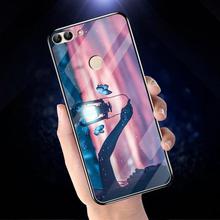 Luxury Tempered Glass Case For Huawei P Smart Case Silicon Nova Lite 2