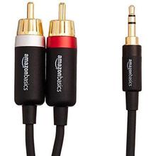 AmazonBasics 3.5mm to 2-Male RCA Adapter cable - 15 feet