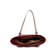 women marks Women's PU Red and Cream Shoulder Bag Combo