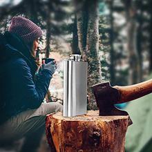 SEPAL Stainless Steel Hip Flask, 10 oz (Silver)