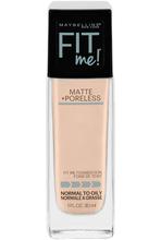 Maybelline New York Fit Me Matte+Poreless Liquid Foundation 112 Natural Ivory 30ml