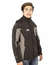 Men's Black Grey Windproof Jacket