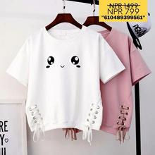 CHINA SALE-   Korean Cropped Tee For Women