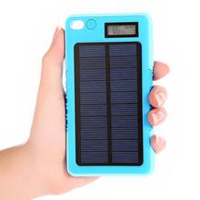 8000mAh Solar Travel Power Bank  with Lcd Display