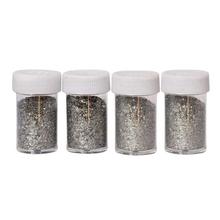 Pack Of 4 Glitter Powder-Silver