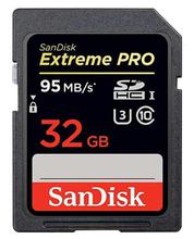 SanDisk Extreme PRO 32GB up to 95MB/s UHS-I/U3 SDHC Flash Memory Card