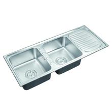 12050G Double Bowl with Plate Kitchen Sinks