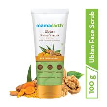 Mamaearth Ubtan Face Scrub with Turmeric & Walnut for Tan Removal - 100g