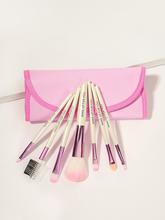 Soft Makeup Brush Set With Pouch 8pack