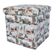 Printed Foldable Ottoman stool chair muda