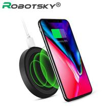 (SALE)- Robotsky Wireless Charger for iPhone X 8 7 6s Plus Fast