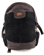 Decon Brown Black Hemp Backpack, Rucksack, Travelpack