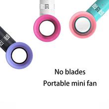 Portable USB Fan Rechargeable Bladeless Fan Handheld Mini