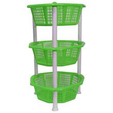 Bagmati Green Delux Plastic 4-Layer Shelf Storage Rack Organizer