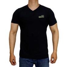 Zebra Solid V-Neck T-Shirt For Men-T.153
