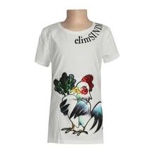 White Hen Printed T-Shirt For Girls